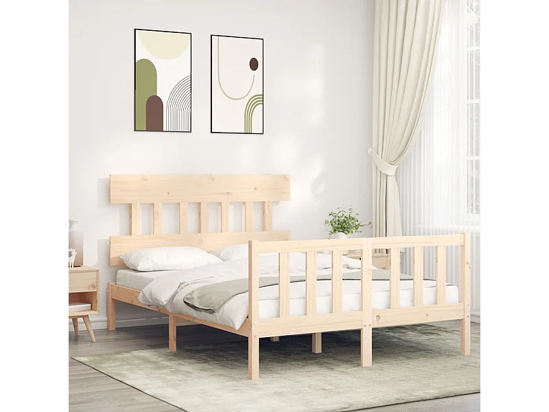 Bedframe zonder matras 140x200 cm massief grenenhout