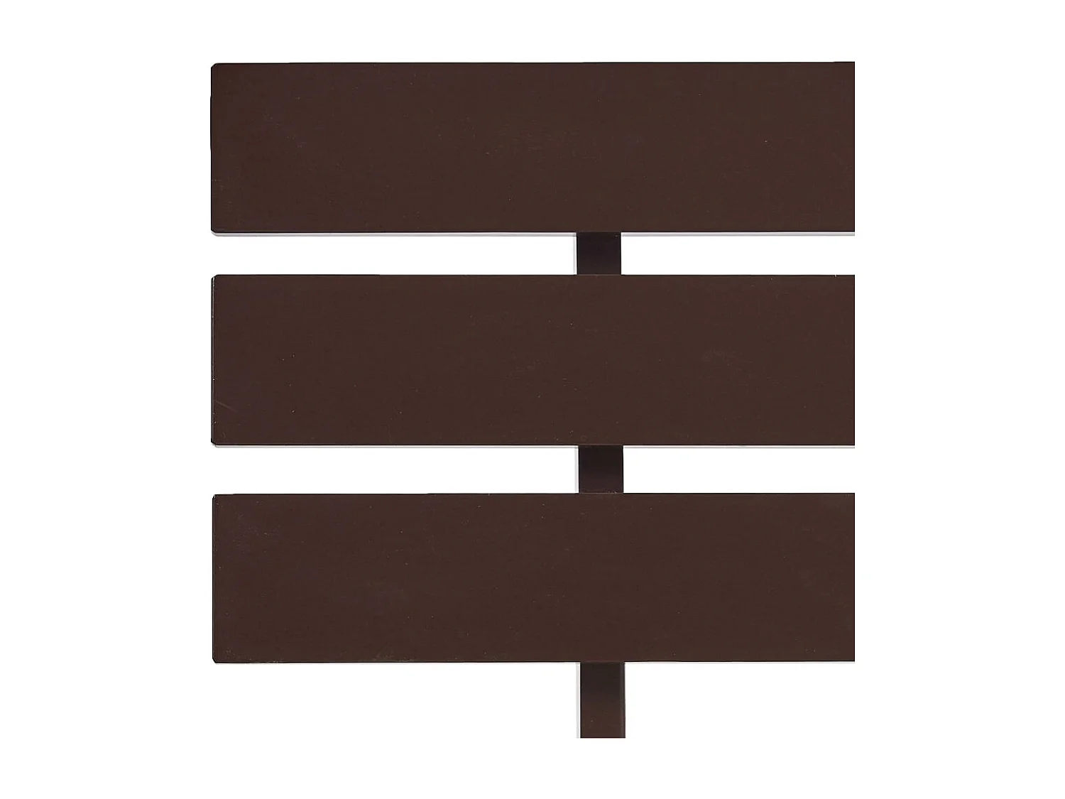 Struttura letto senza materasso marrone scuro 180x200 cm pino massello