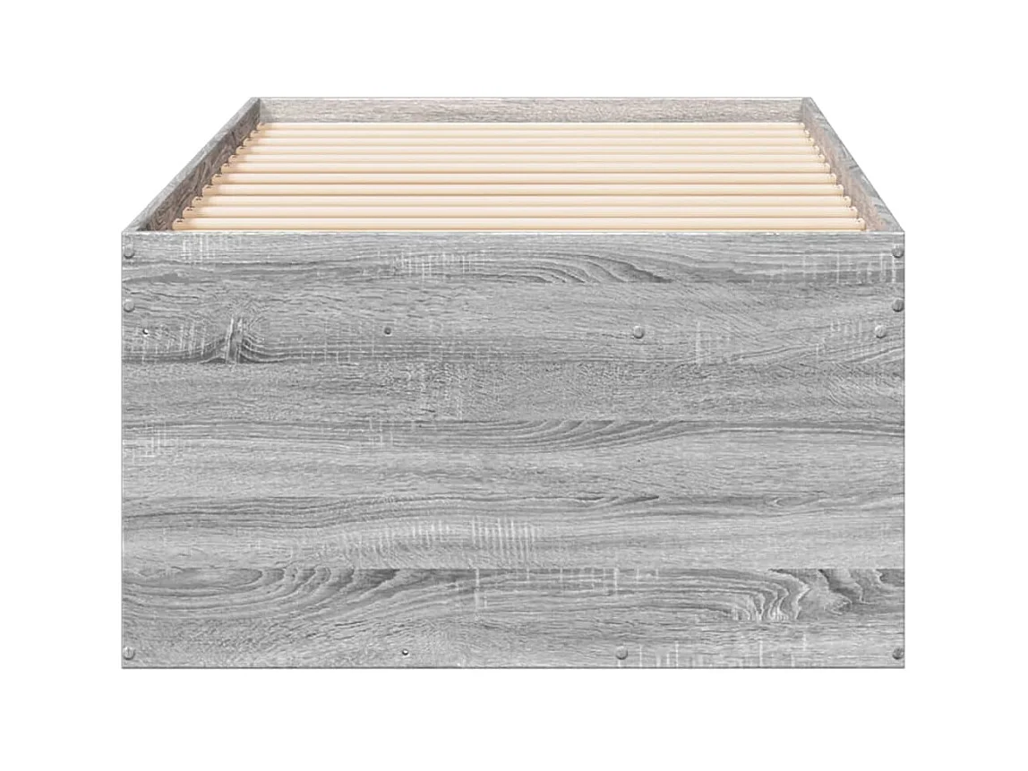 Dagbed met lades zonder matras Sonoma grijs 90x190 cm