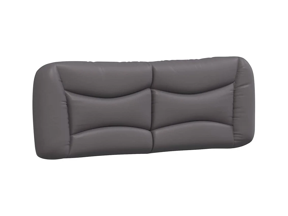 Cadre de lit sans matelas gris 140x200 cm similicuir