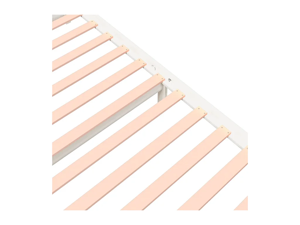 Bedframe zonder matras wit massief hout 160x200 cm