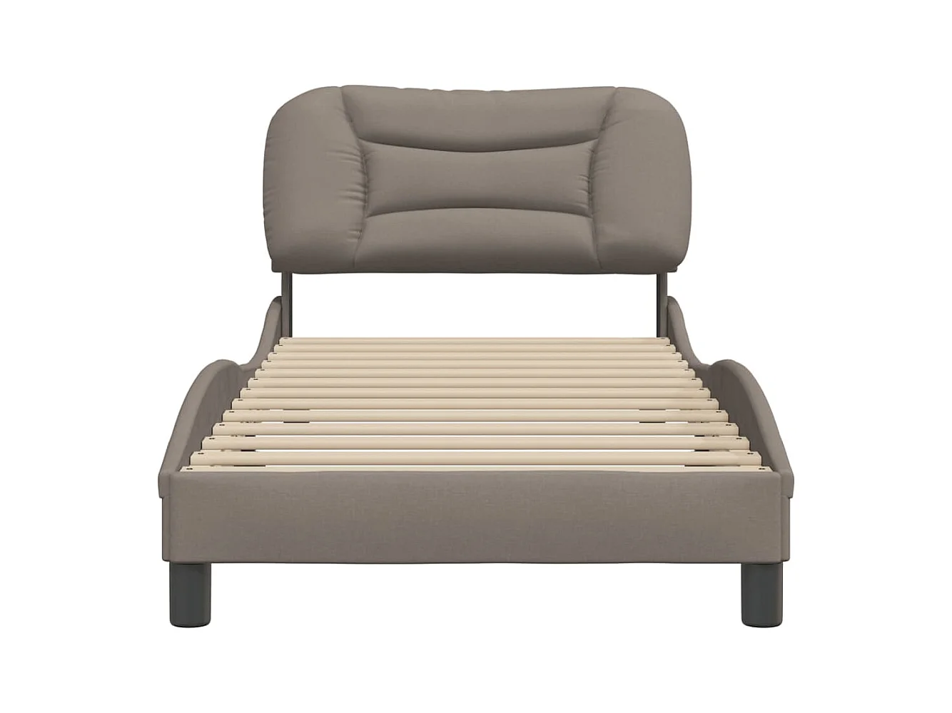 Bedframe zonder matras taupe 80x200 cm stof