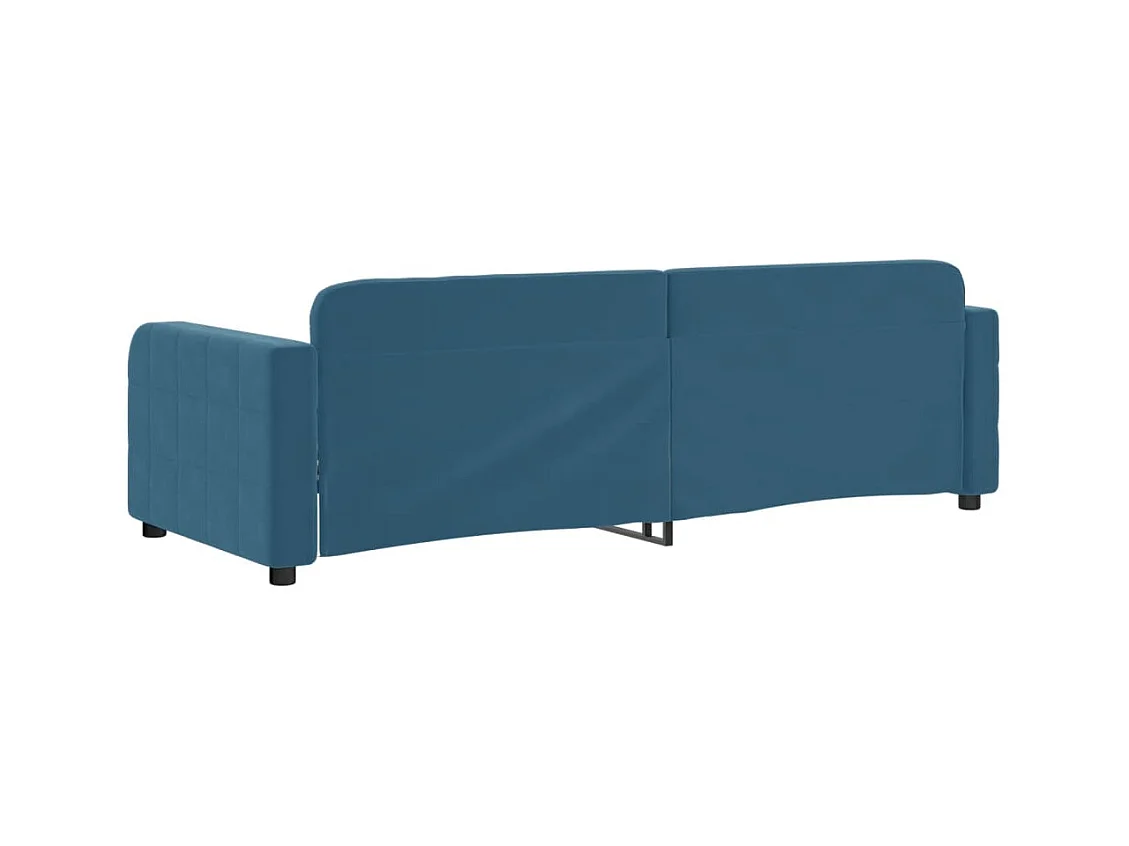 Daybed zonder matras blauw 80x200 cm fluweel