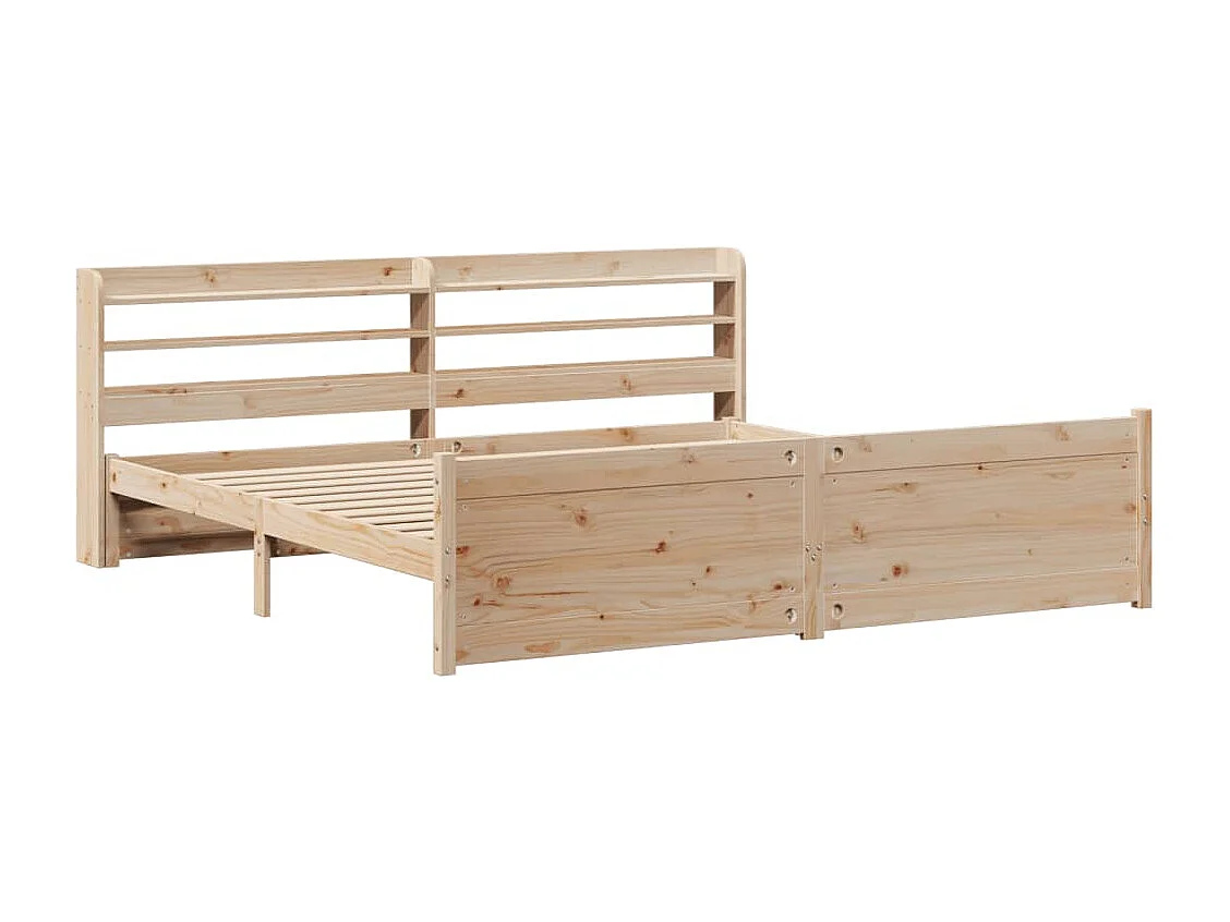 Struttura letto con testiera senza materasso 180x200 cm