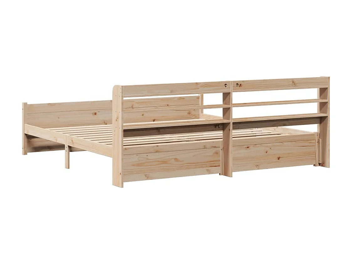 Struttura letto con testiera senza materasso 180x200 cm