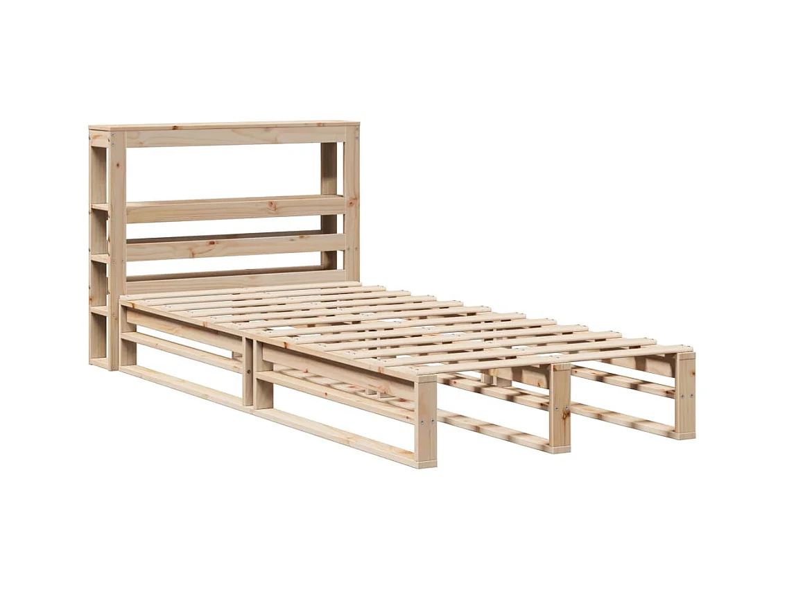 Struttura letto senza materasso 90x190 cm in legno massello di pino
