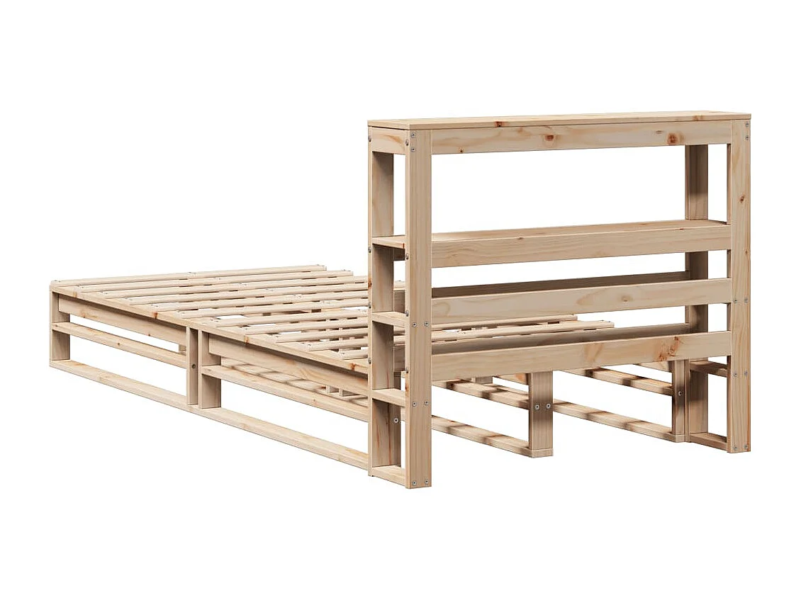 Struttura letto senza materasso 90x190 cm in legno massello di pino