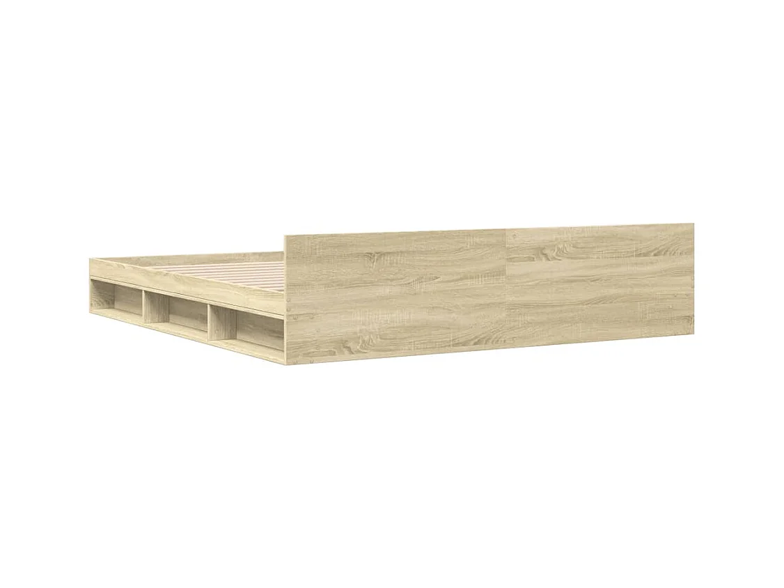 Bettgestell mit Schubladen ohne Matratze Sonoma Eiche 180x200 cm