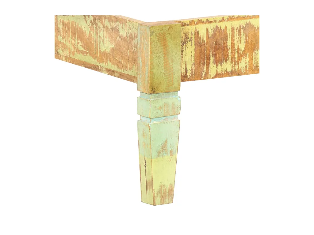 Struttura letto senza materasso in legno massello di recupero 200x200cm