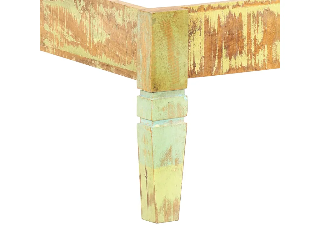 Struttura letto senza materasso in legno massello di recupero 200x200cm