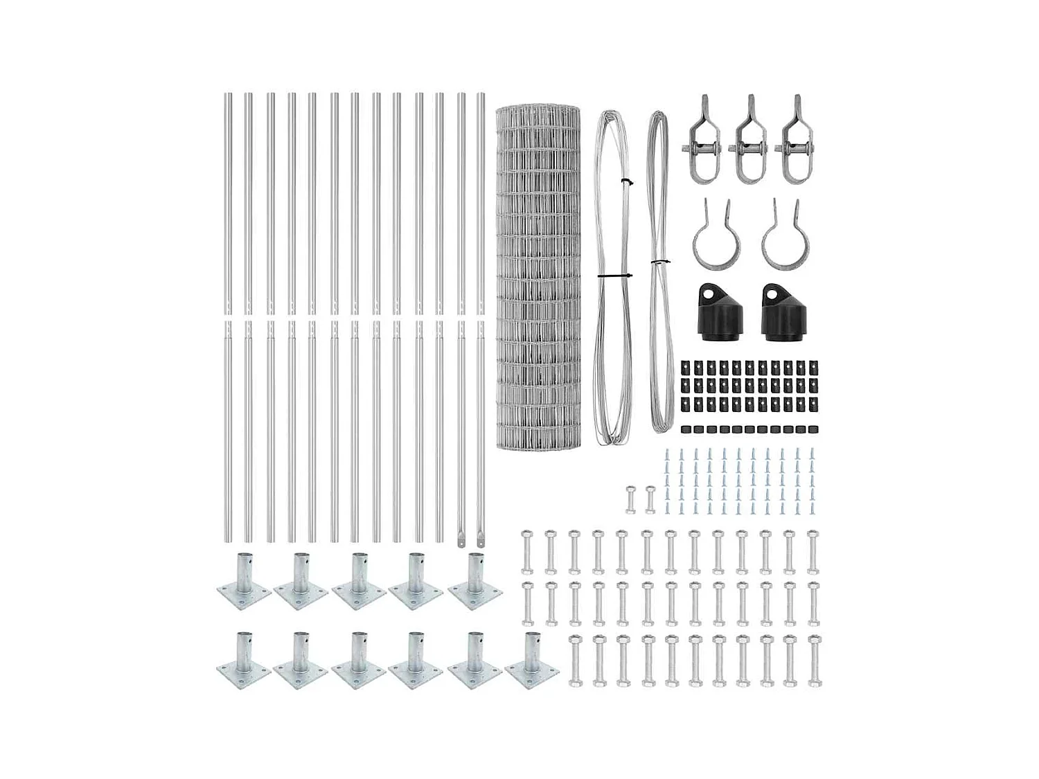 Cadre de lit sans matelas gris similicuir 140x200 cm