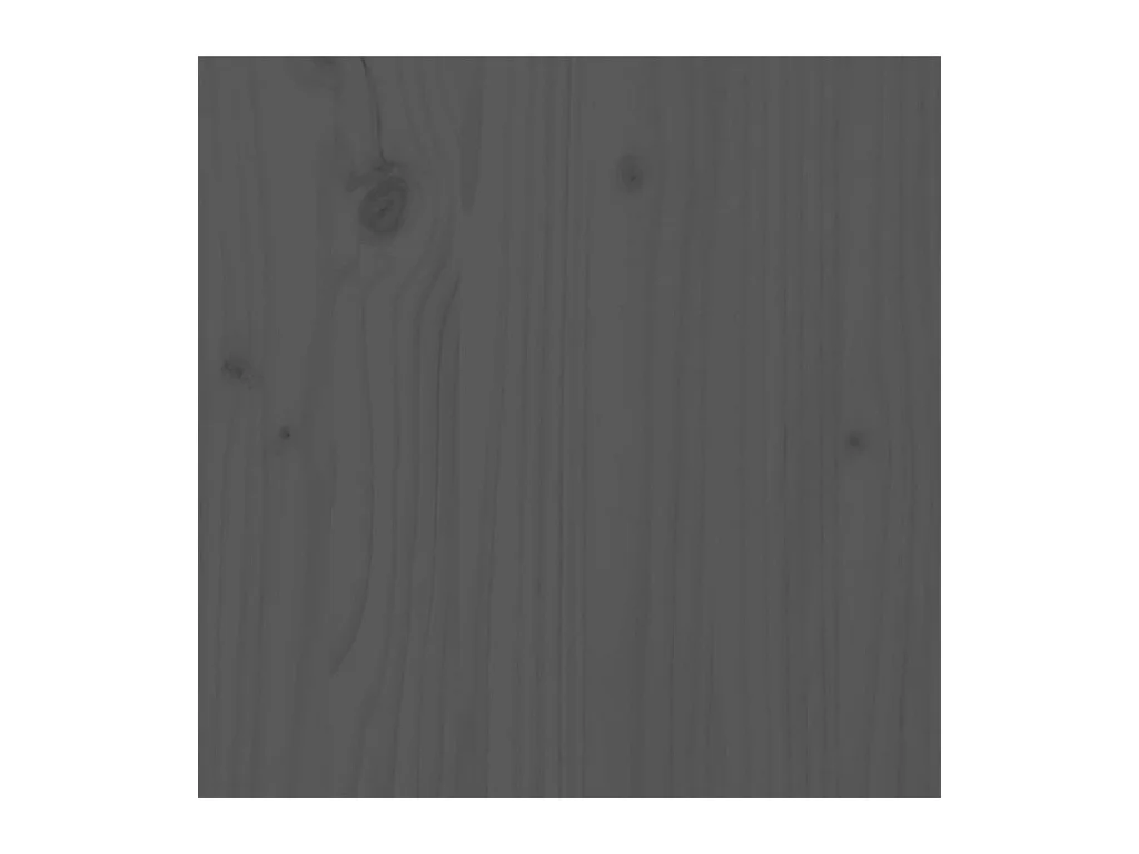 Bettgestell ohne Matratze Massivholz grau 200x200 cm