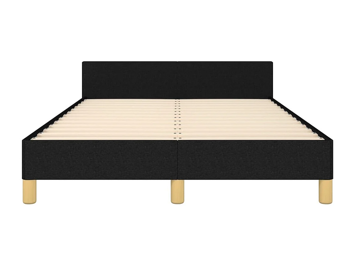 Bedframe zonder matras zwart 120x200 cm stof