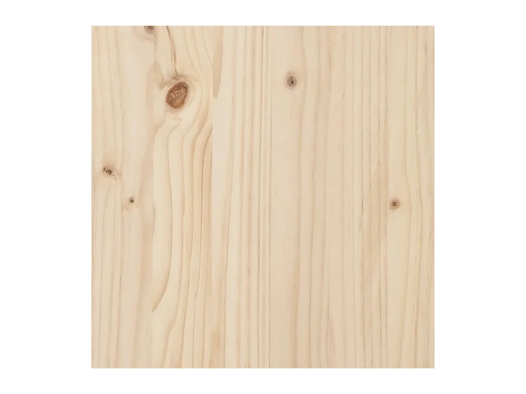 Estructura de cama de madera maciza sin colchón 140x200 cm