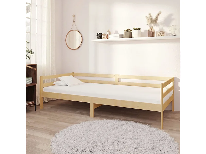 Daybed con colchón 90x200 cm Madera maciza de pino