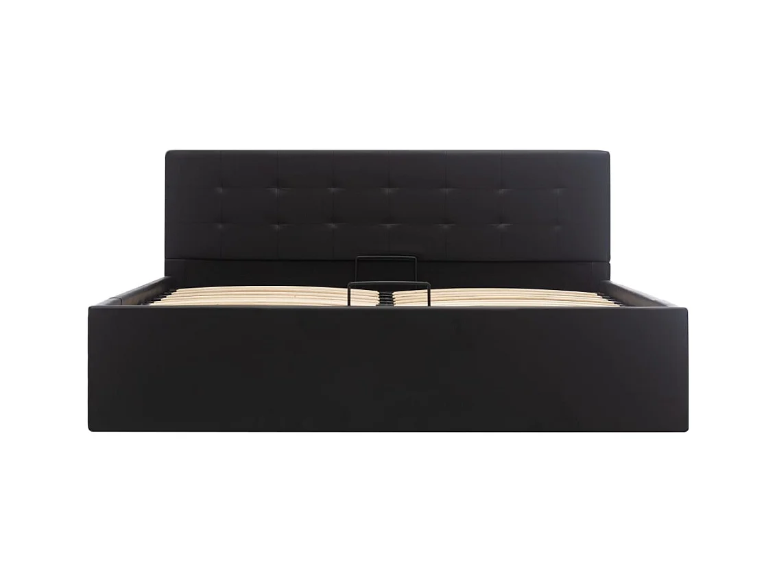 Cadre de lit avec rangement hydraulique Similicuir 160x200 cm