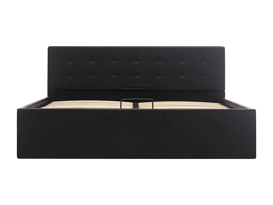 Cadre de lit avec rangement hydraulique Similicuir 160x200 cm