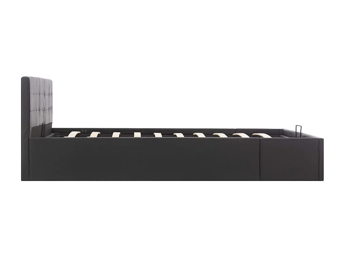 Cadre de lit avec rangement hydraulique Similicuir 160x200 cm