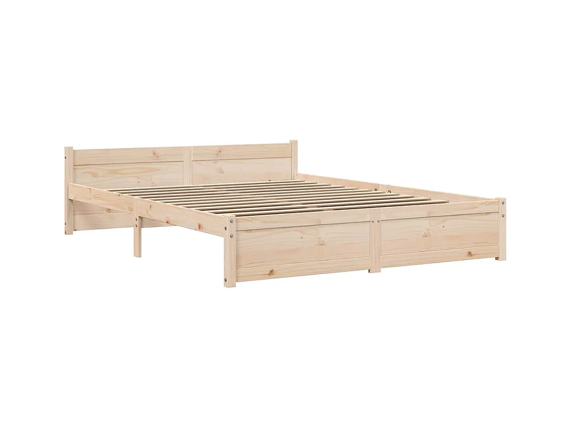 Struttura letto in legno massello senza materasso 160x200 cm