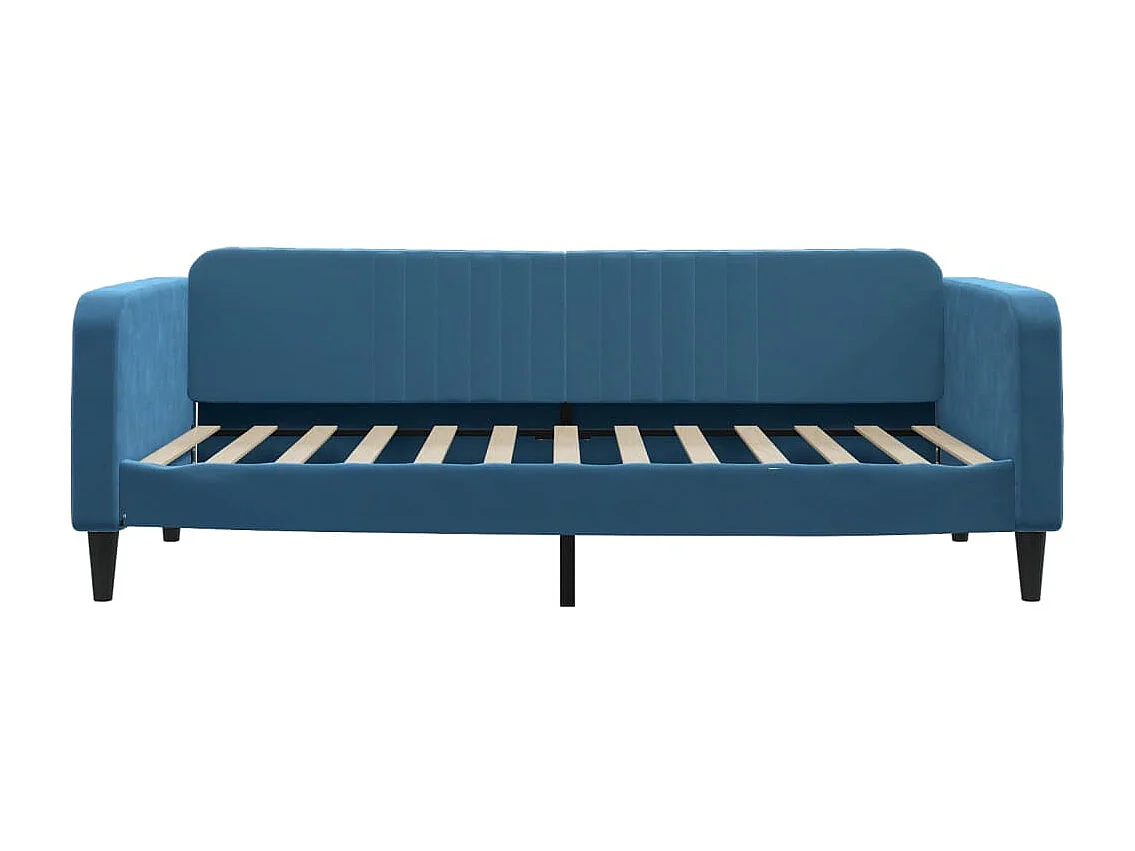 Dagbed met onderschuifbed zonder matras blauw 100x200 cm
