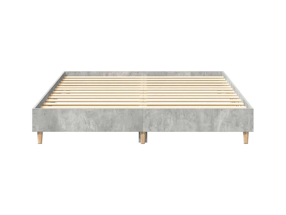 Struttura letto grigio cemento senza materasso 140x200 cm in legno ingegnerizzato