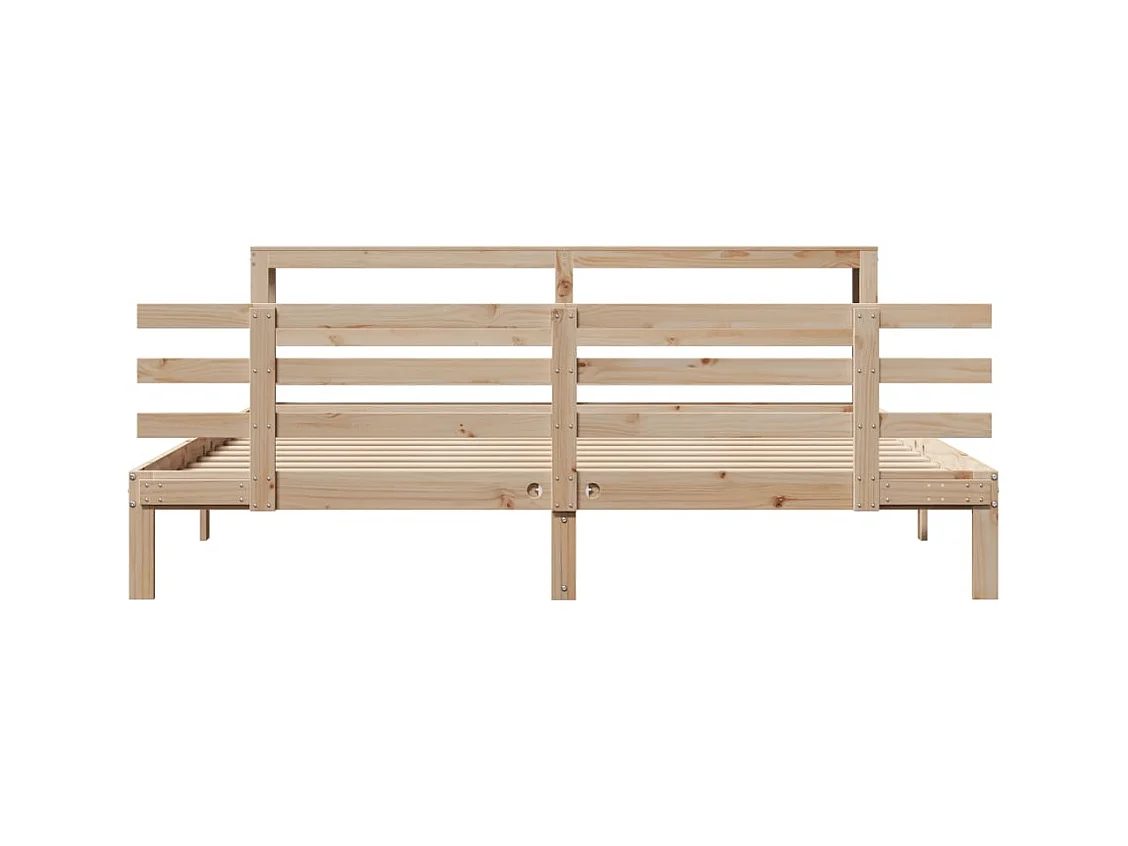 Bedframe met hoofdbord zonder matras 180x200 cm