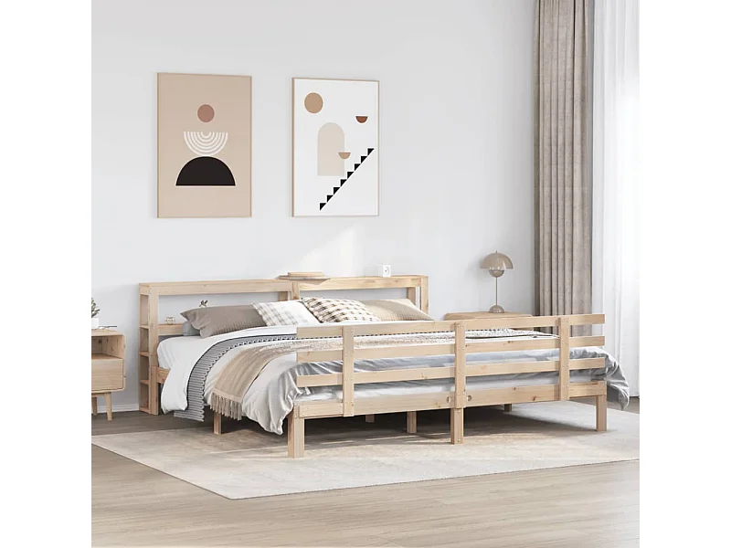 Struttura letto con testiera senza materasso 180x200 cm
