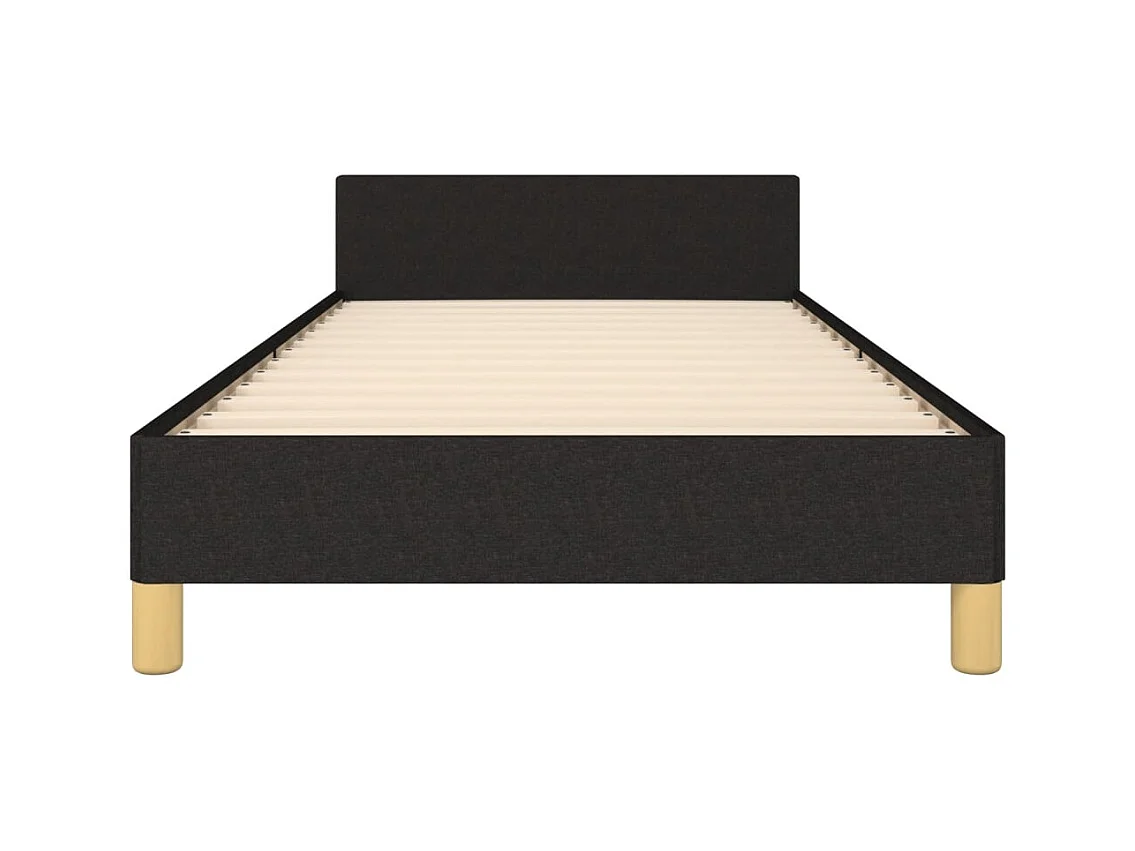 Bedframe zonder matras zwart 90x200 cm stof
