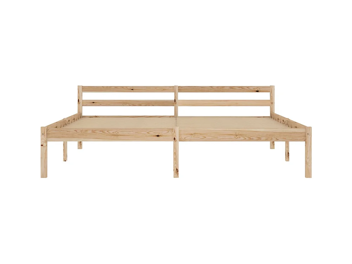 Cadre de lit sans matelas bois massif de pin 180x200 cm