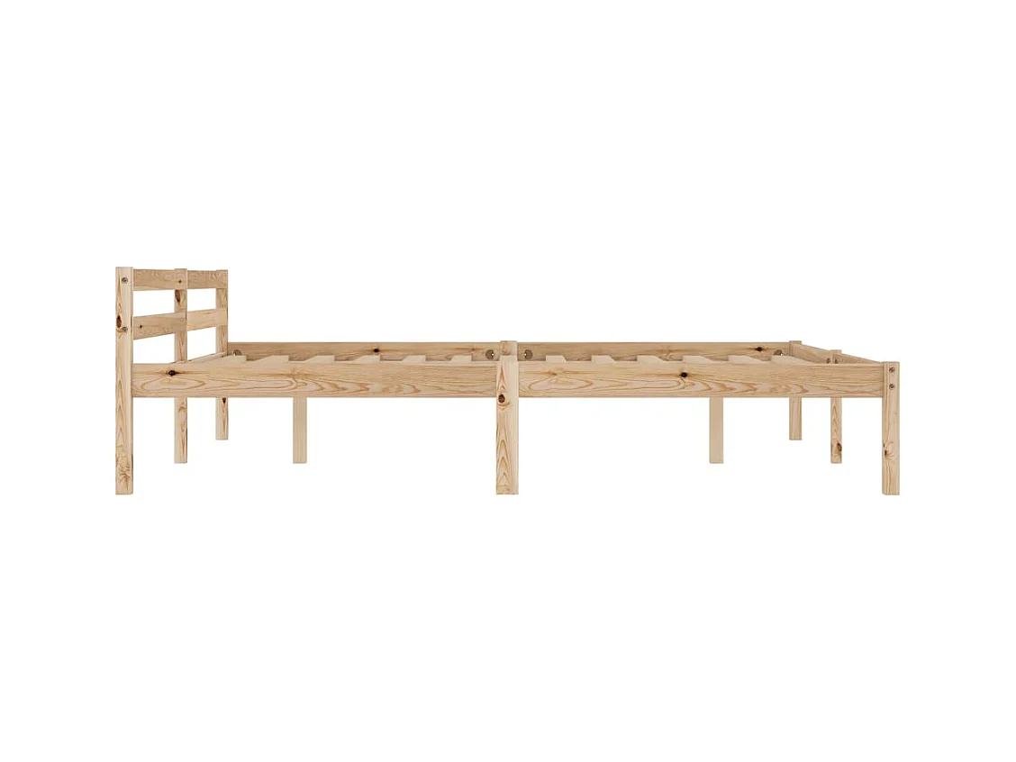 Cadre de lit sans matelas bois massif de pin 180x200 cm
