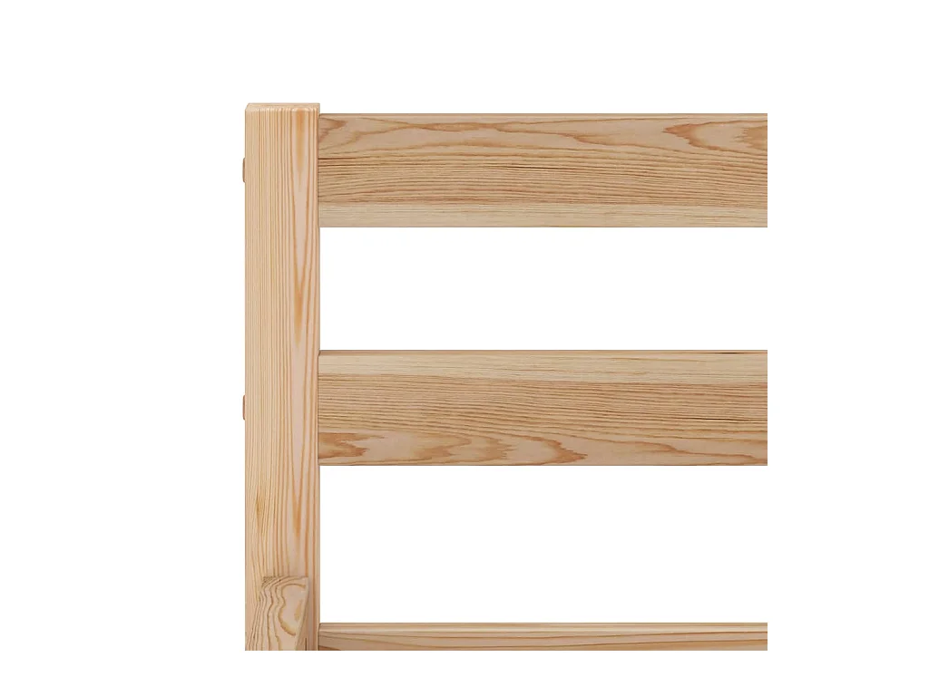 Cadre de lit sans matelas bois massif de pin 180x200 cm