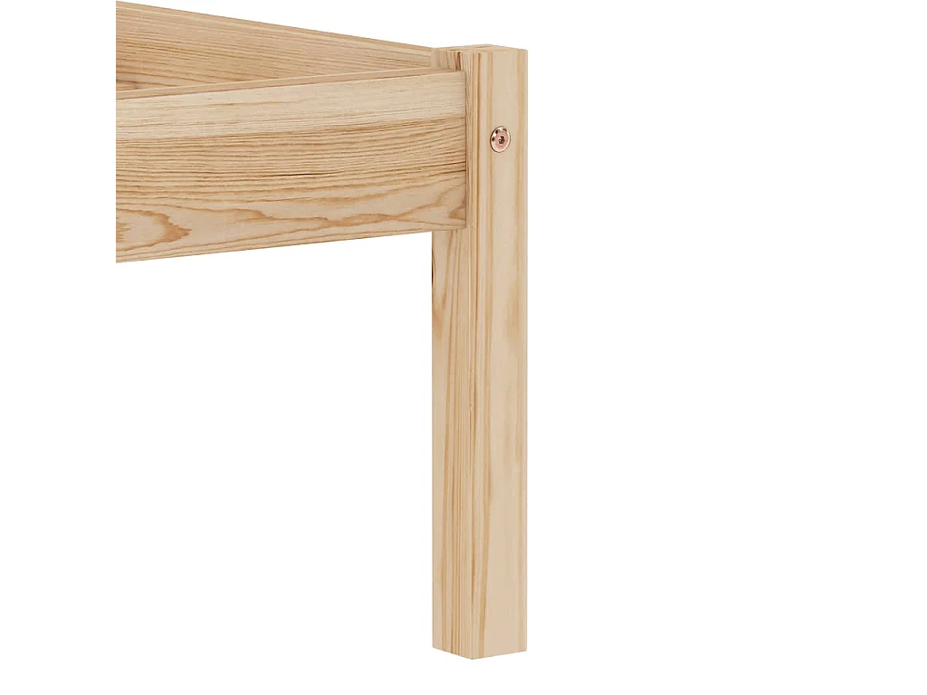 Cadre de lit sans matelas bois massif de pin 180x200 cm