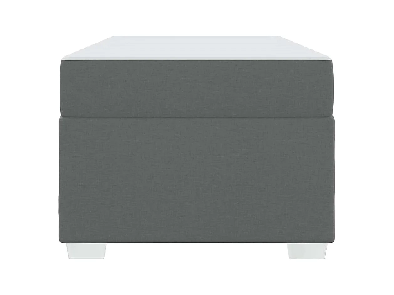 Struttura letto grigio scuro 90 x 200 cm tessuto