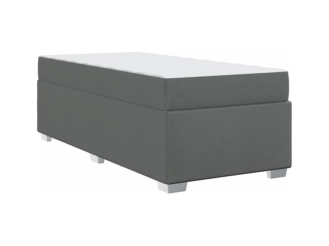 Struttura letto grigio scuro 90 x 200 cm tessuto