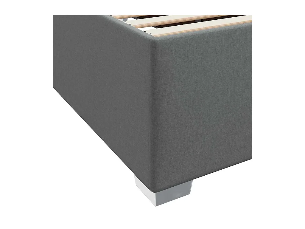 Struttura letto grigio scuro 90 x 200 cm tessuto