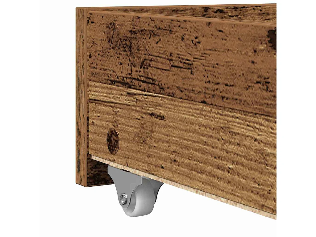 Struttura divano letto con cassetti Legno antico 90 x 200 cm