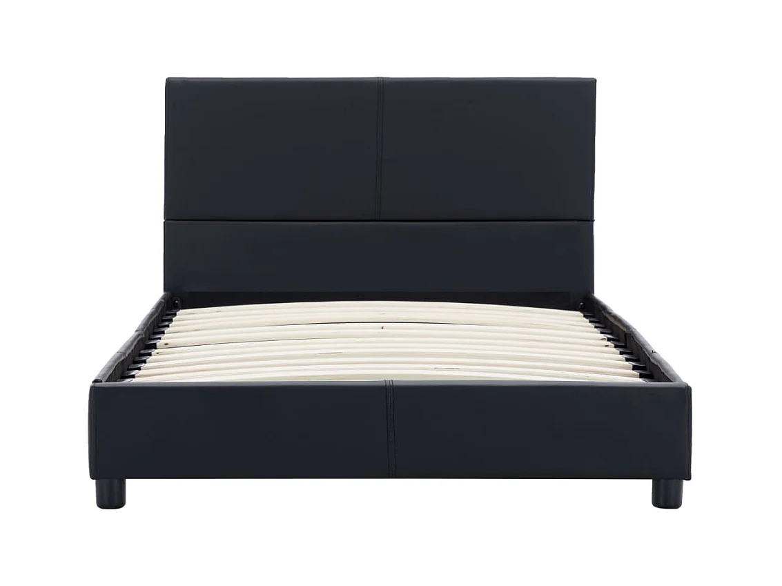 Cadre de lit Noir Similicuir 100 x 200 cm