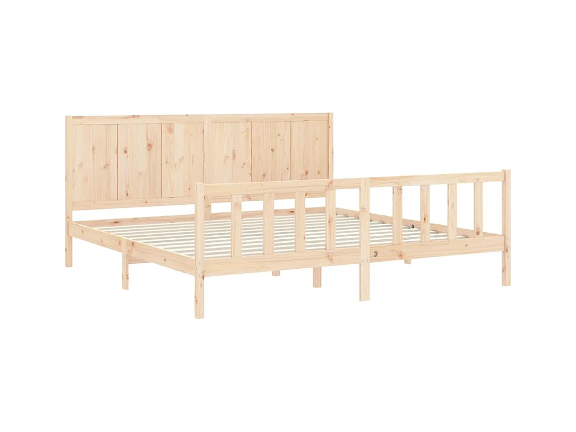 Bettgestell ohne Matratze 200x200 cm Kiefer Massivholz