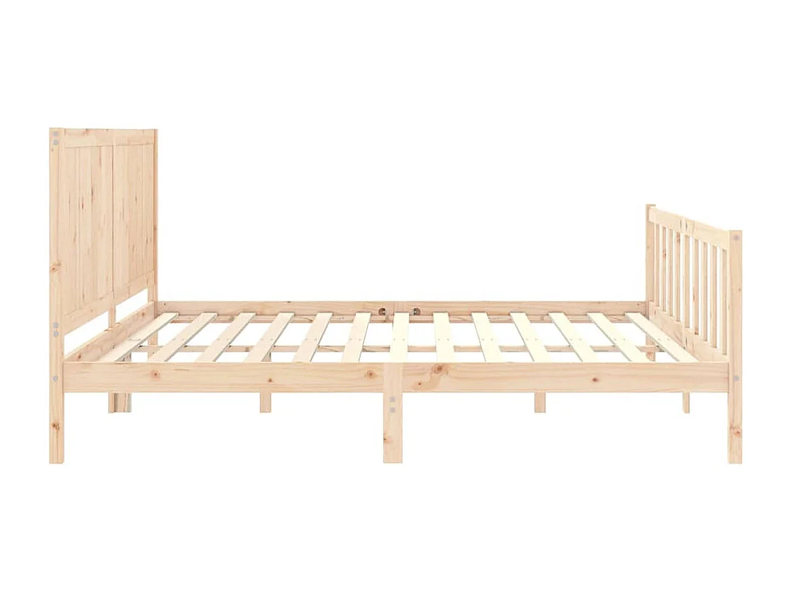 Bettgestell ohne Matratze 200x200 cm Kiefer Massivholz