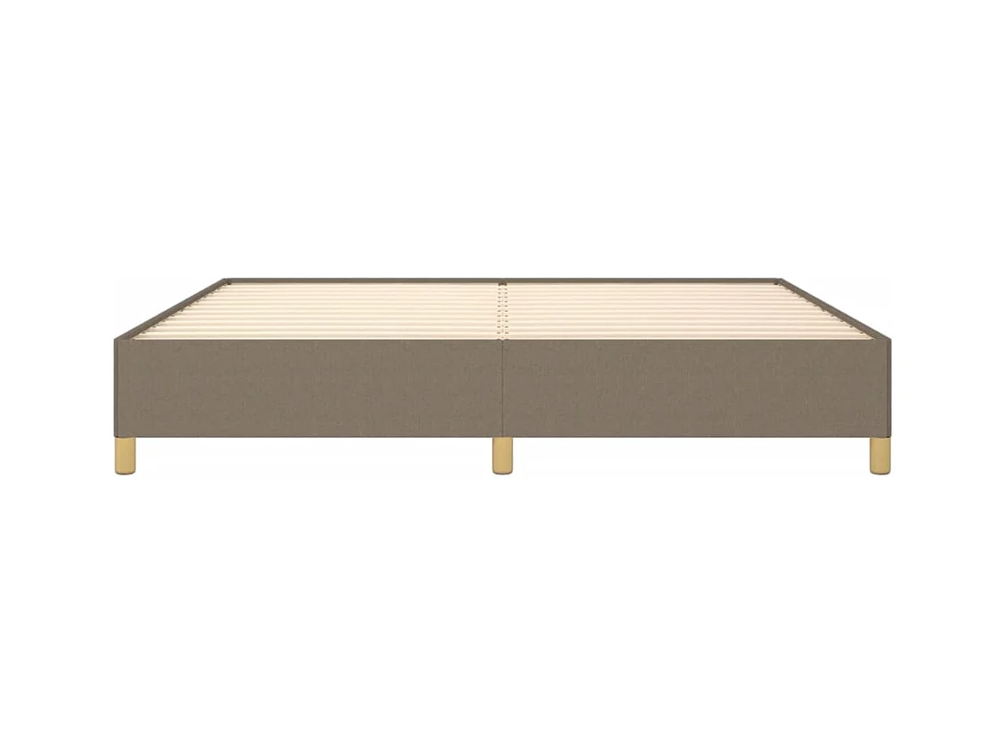 Estructura de cama sin colchón tela taupe 200x200 cm