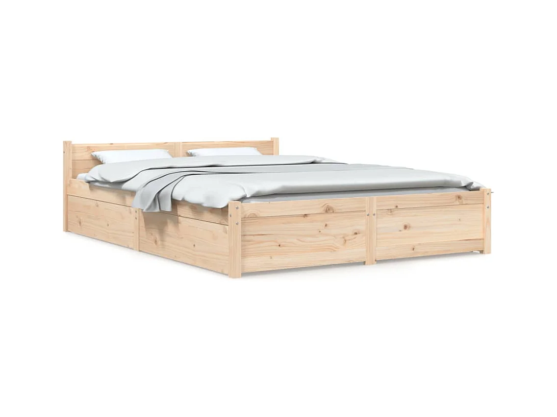 Bedframe zonder matras met lades