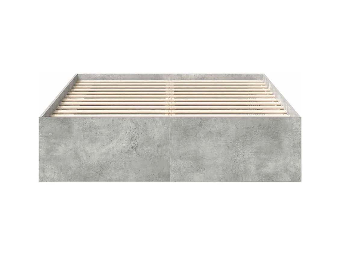 Bedframe zonder matras grijs beton 140x200 cm