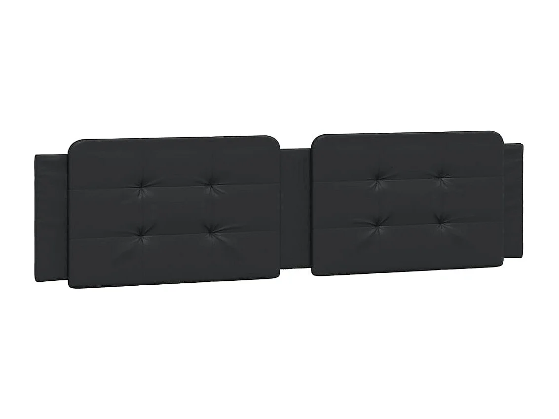 Estructura de cama sin colchón negra 160x200 cm polipiel