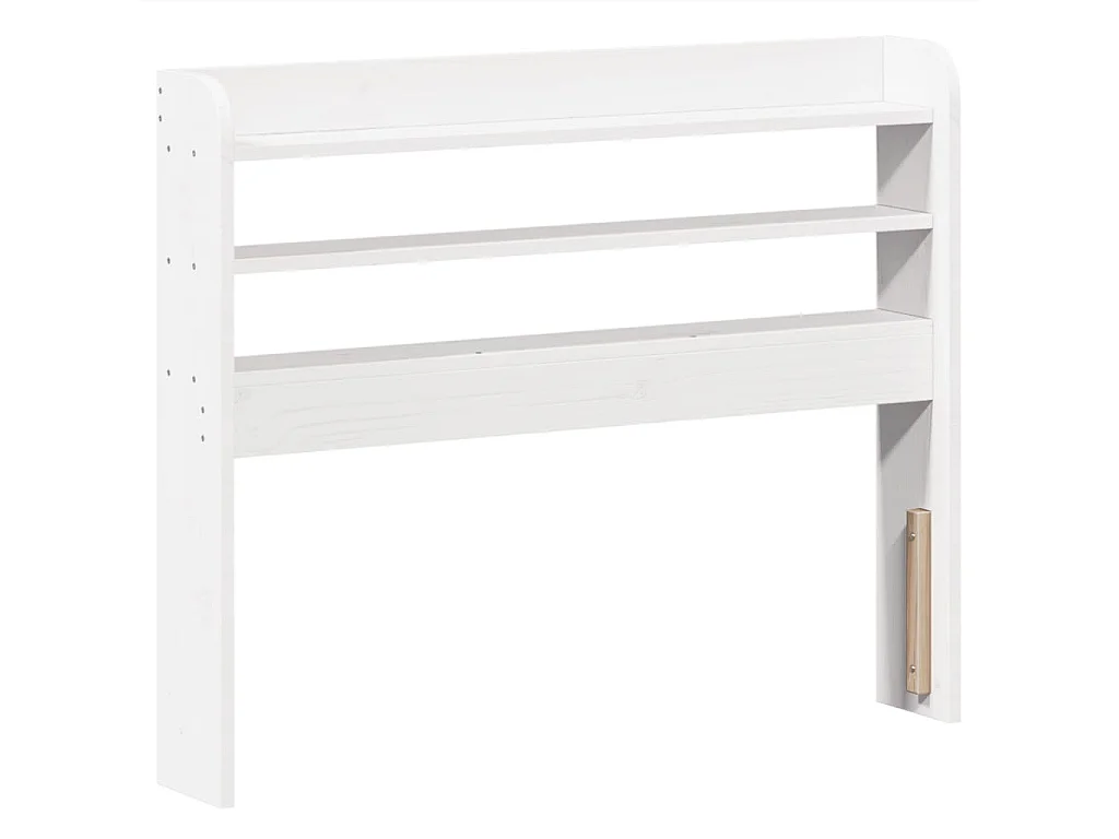 Struttura letto senza materasso bianco 90x190 cm in legno massello di pino