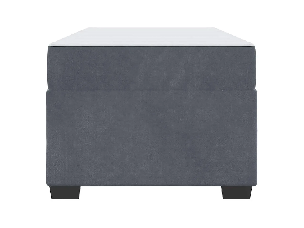 Bedframe met matras Donkergrijs 80 x 200 cm Fluweel