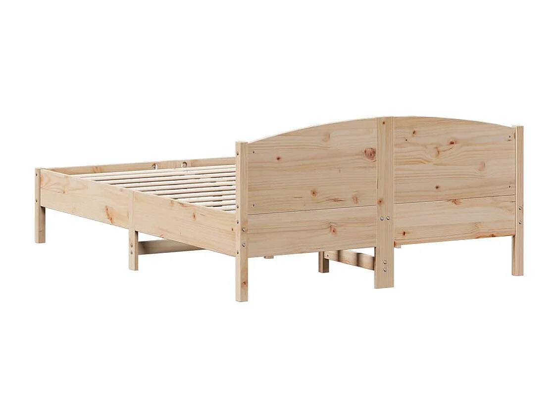 Estructura de cama sin colchón 160x200 cm madera maciza de pino