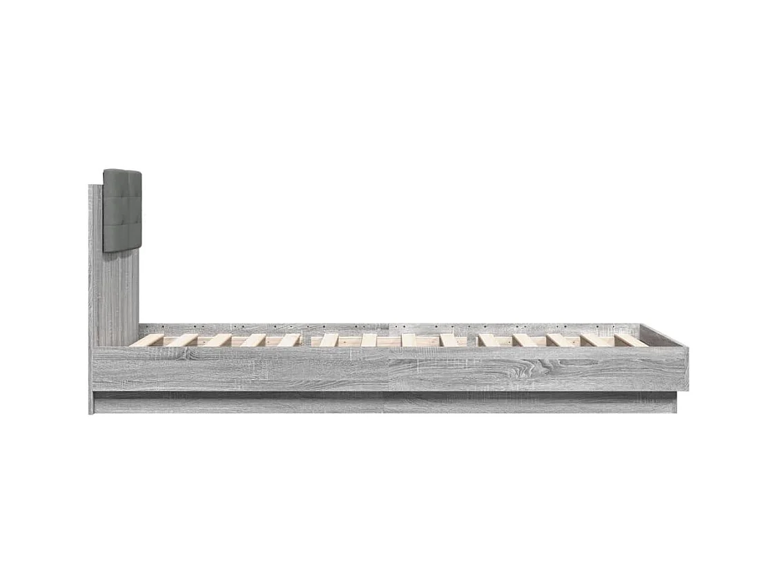 Bedframe zonder matras Sonoma grijs 90x200 cm