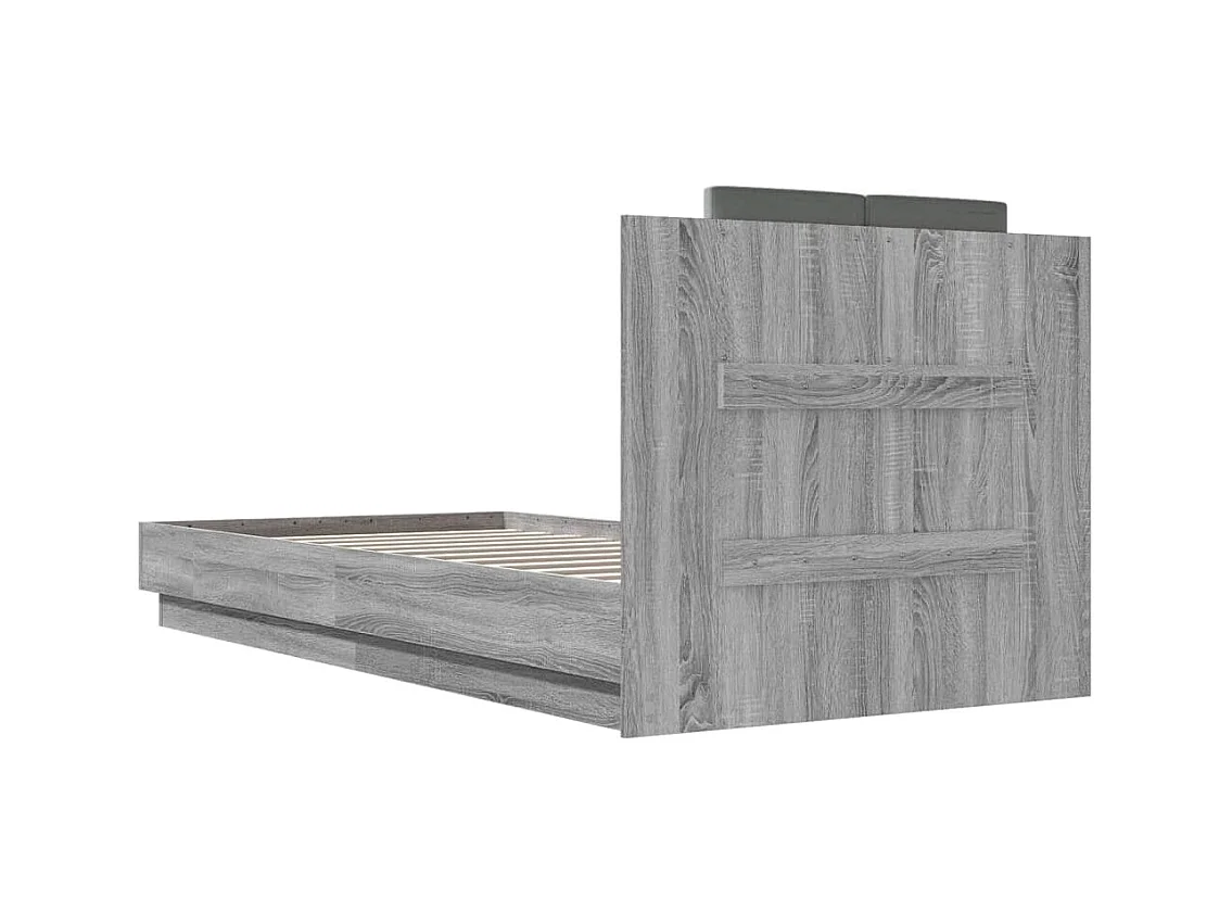 Bedframe zonder matras Sonoma grijs 90x200 cm