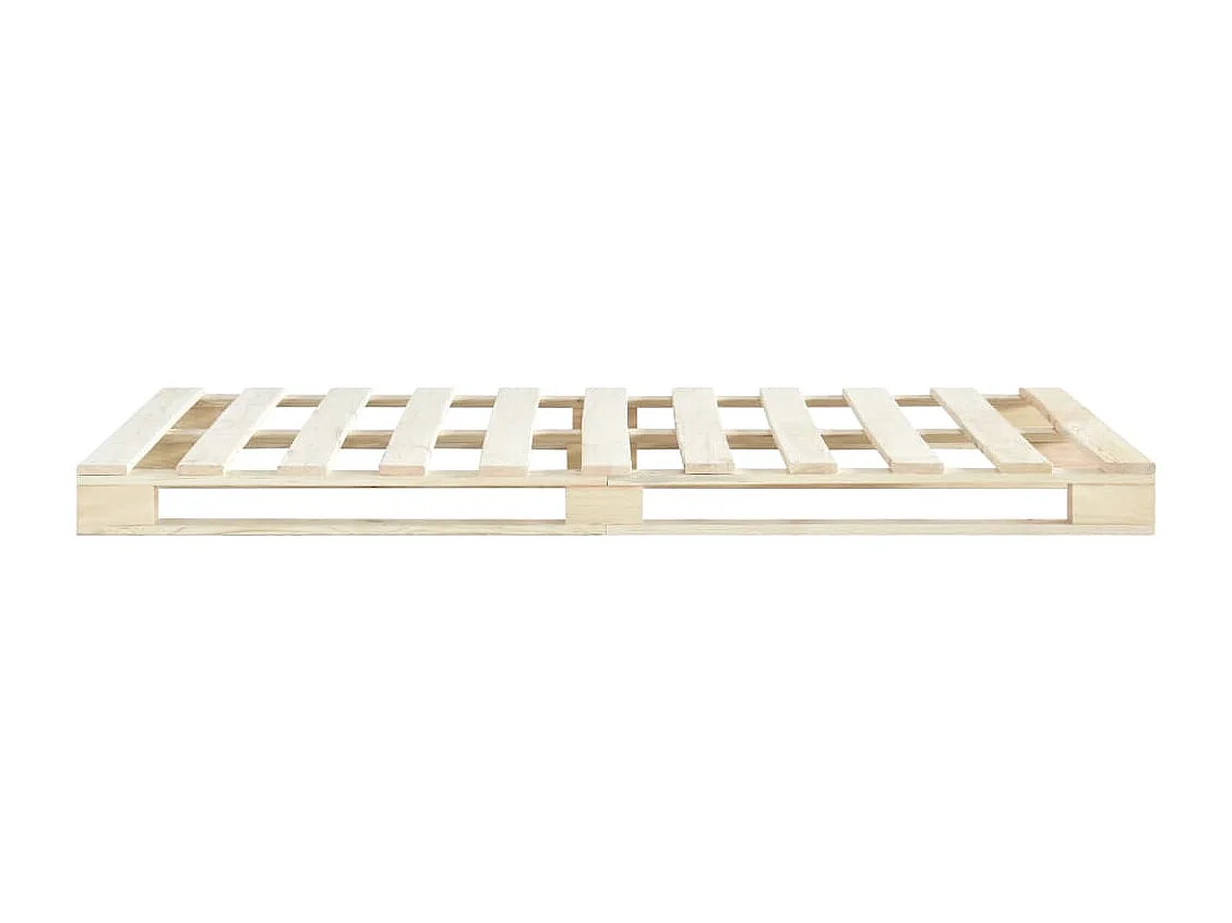 Struttura letto pallet senza materasso 160x200 cm in legno massello di pino