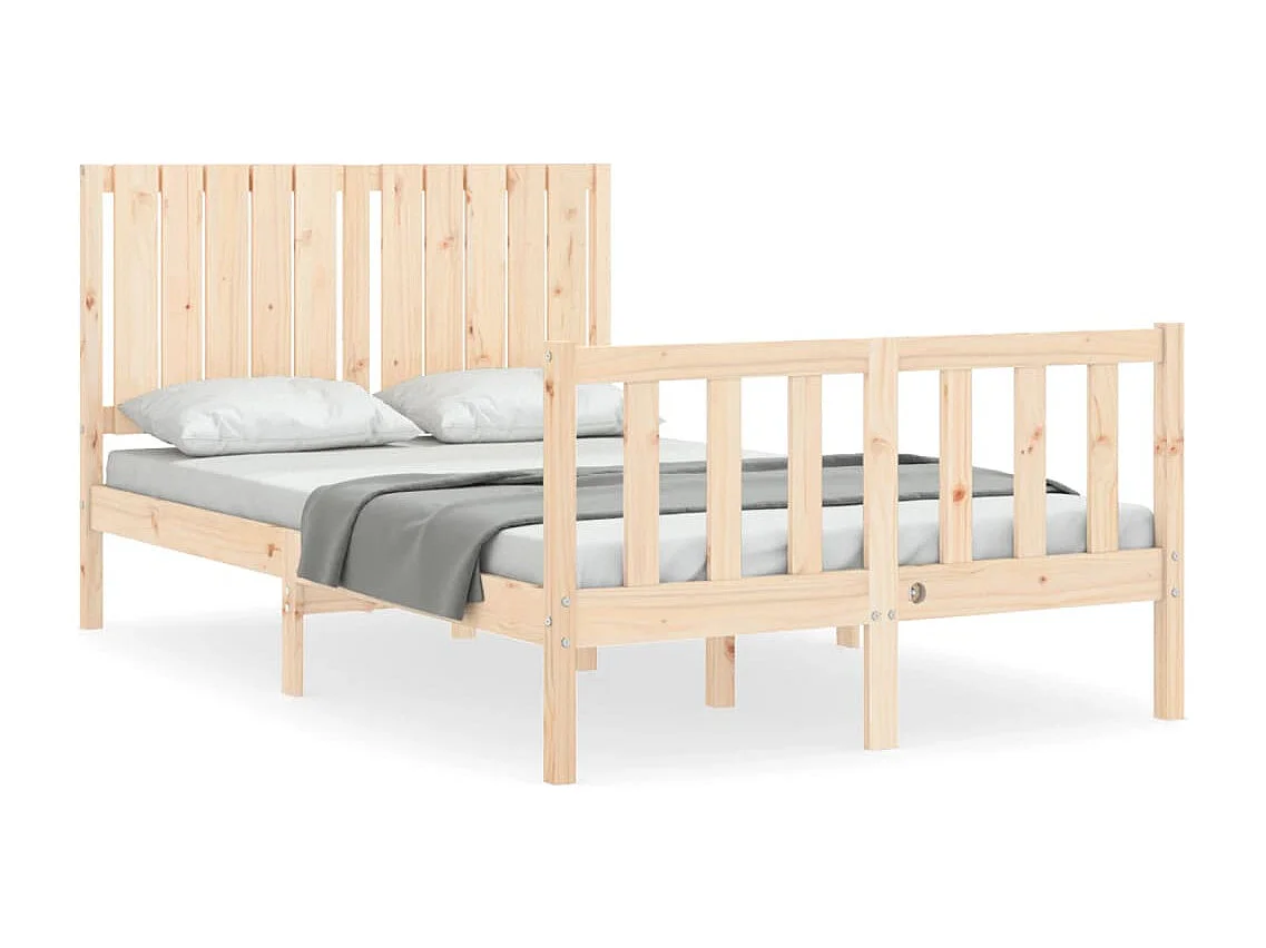 Cadre de lit sans matelas 120x200 cm bois de pin massif